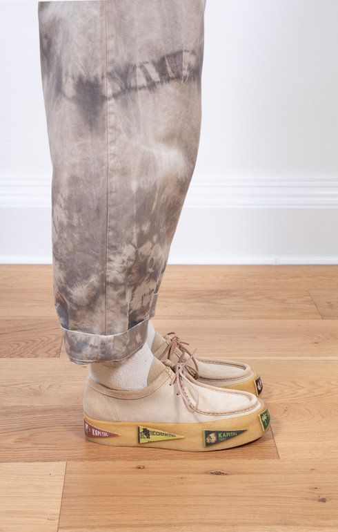Leather Surf Wallabie (Pennant Sole) Beige