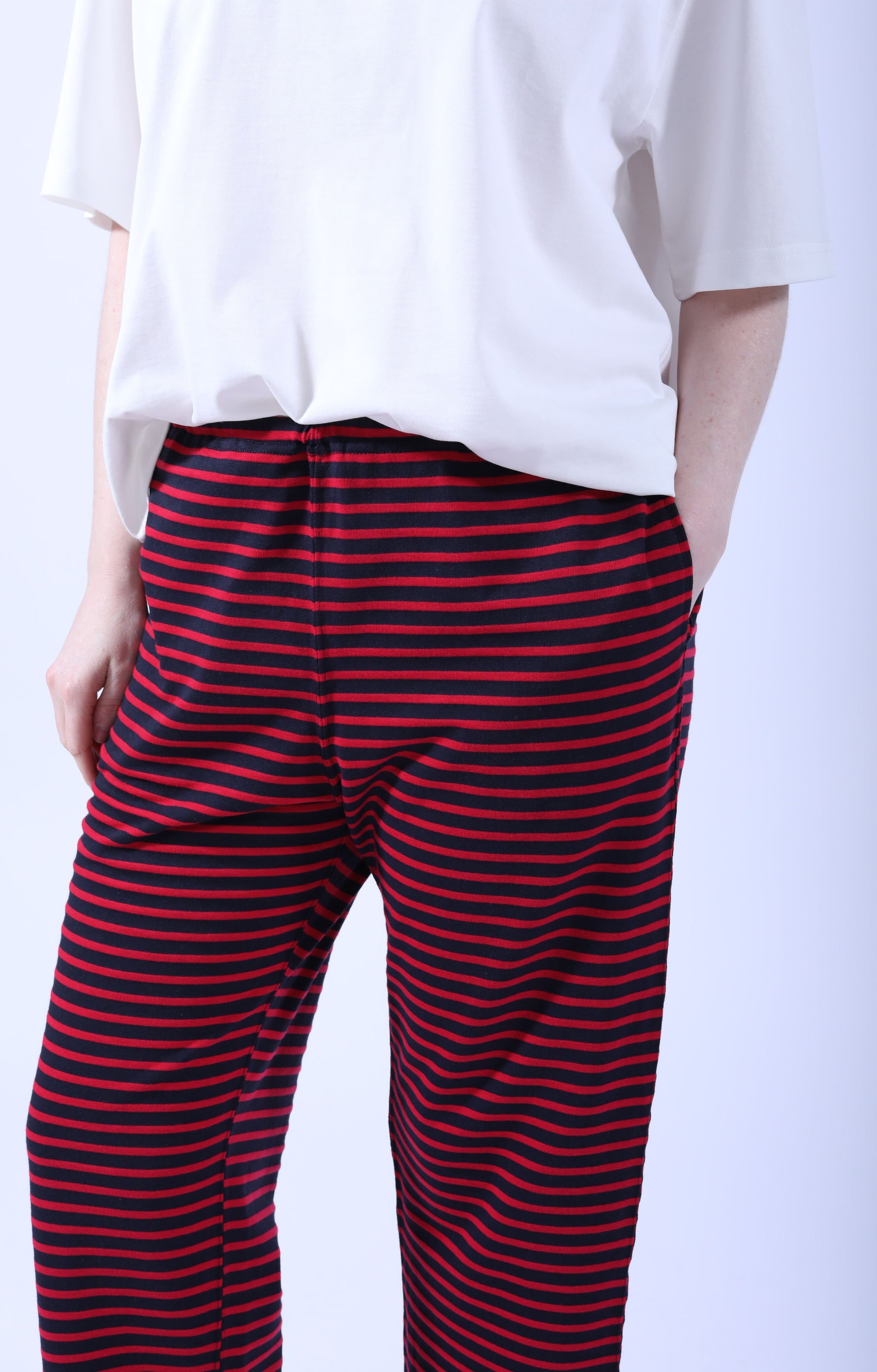 STK Pant Red/Navy Stripe