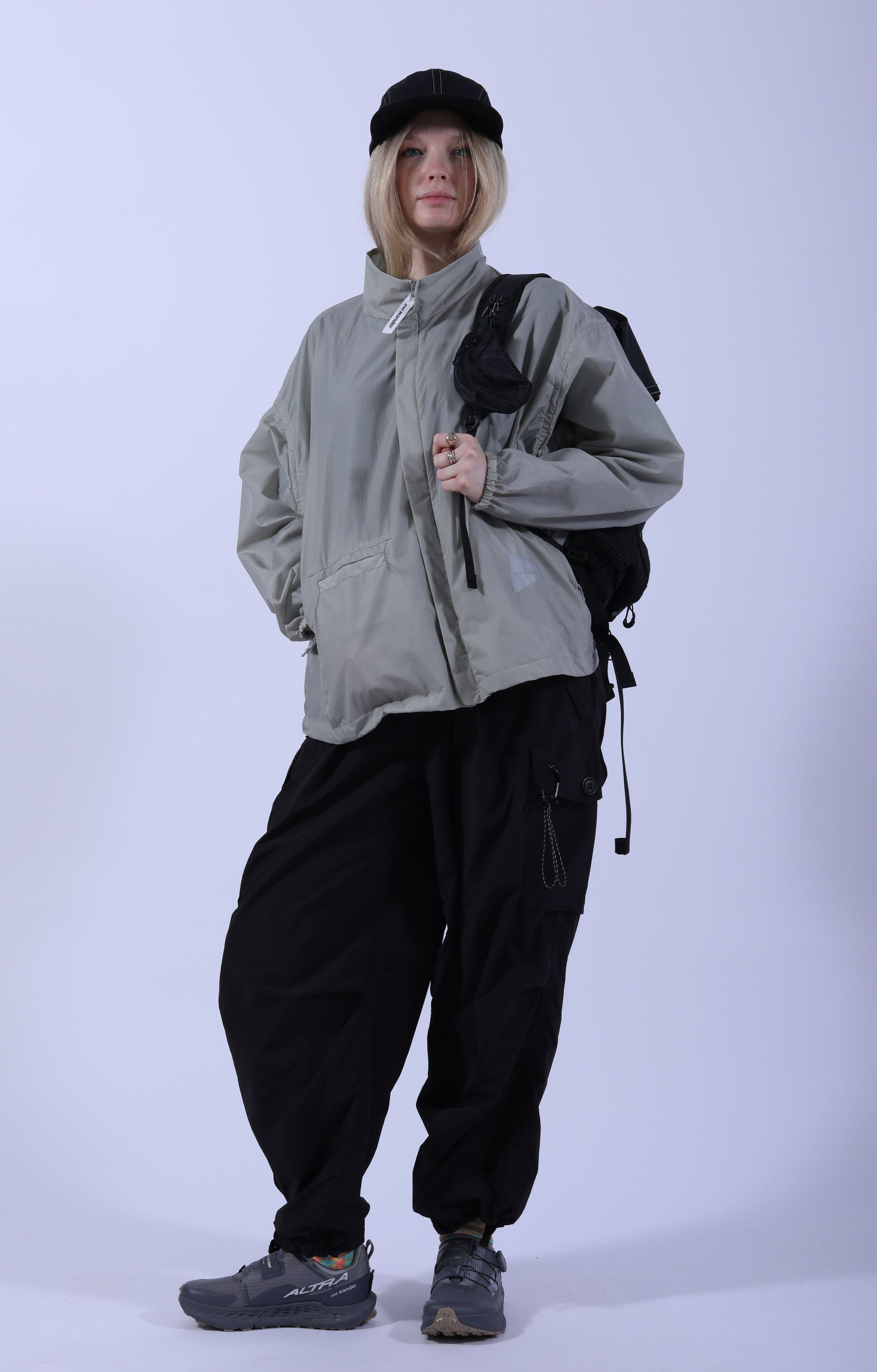 Oversized Ripstop Jacket L.Beige