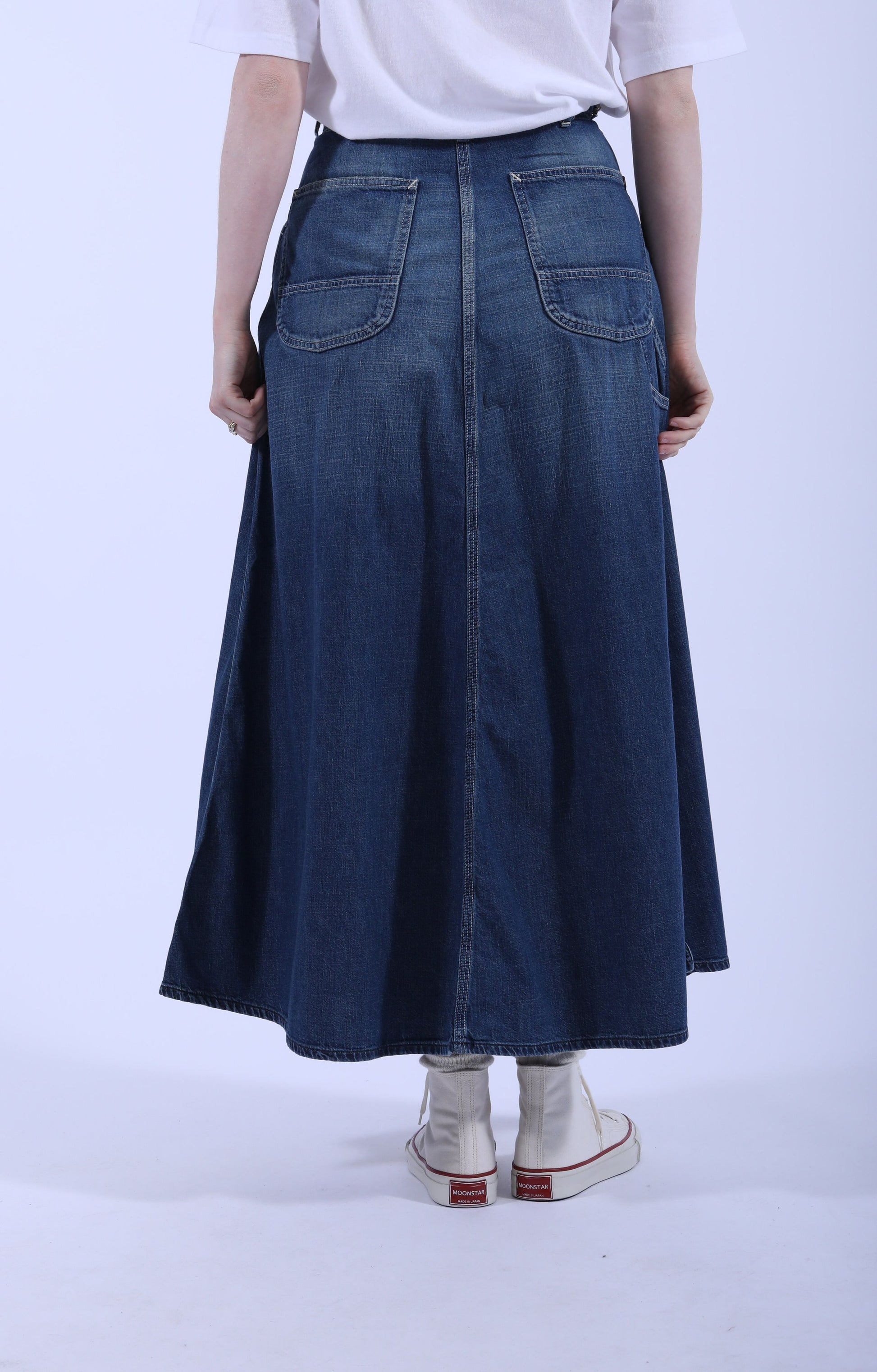 30's Painter Long Denim Skirt