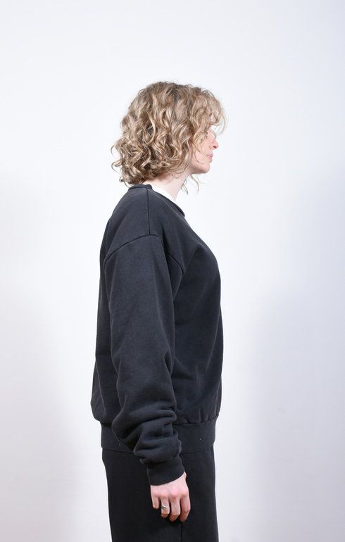 8oz Pigment Crew Sweatshirt Black