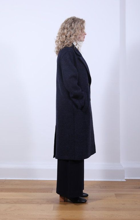 Sailor Coat Boiled Wool Midnight