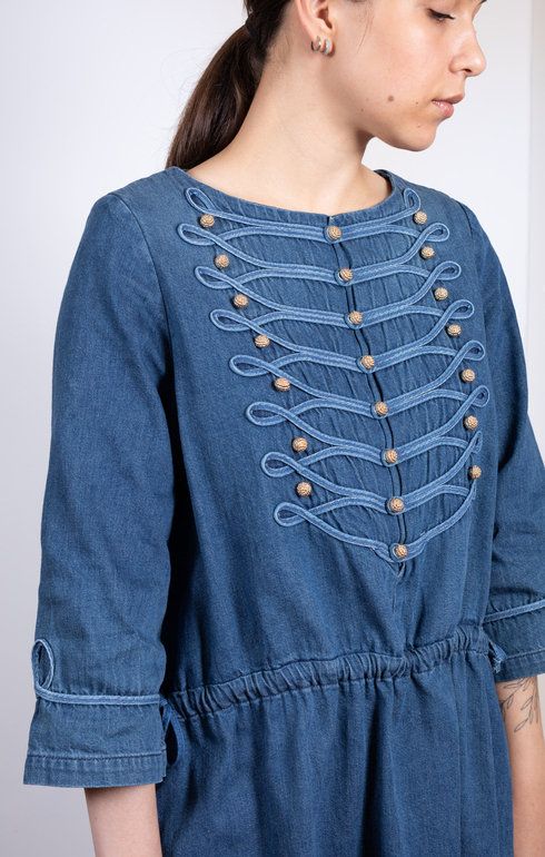 8oz Denim NAPOLEON Tunic Dress Pro