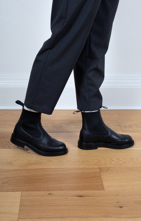 Silvia Black Muflone Boot