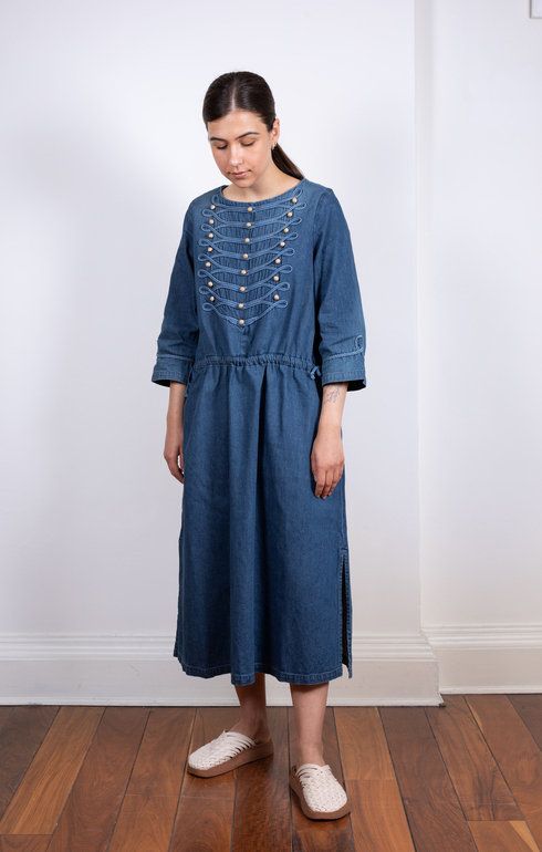 8oz Denim NAPOLEON Tunic Dress Pro
