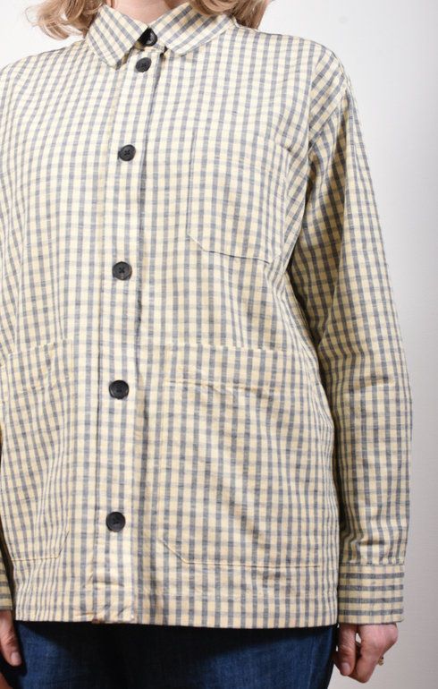 Ashly Shirt Check Mix Navy