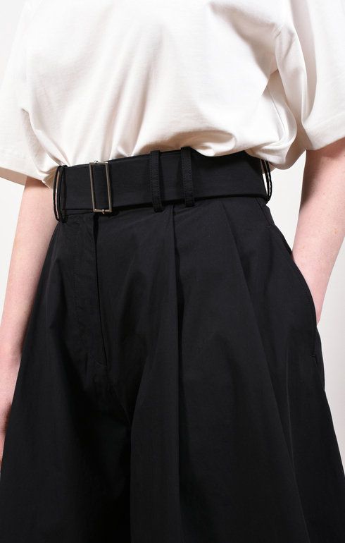 Benko Belted Culotte Black