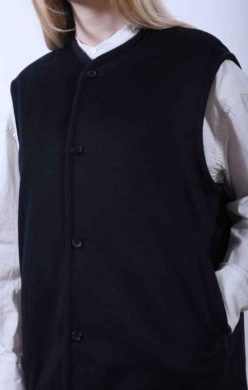 Utility Vest Cashmere Navy