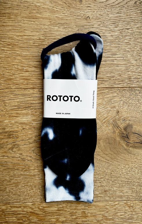 Tie Dye Formal Crew Socks Navy/White