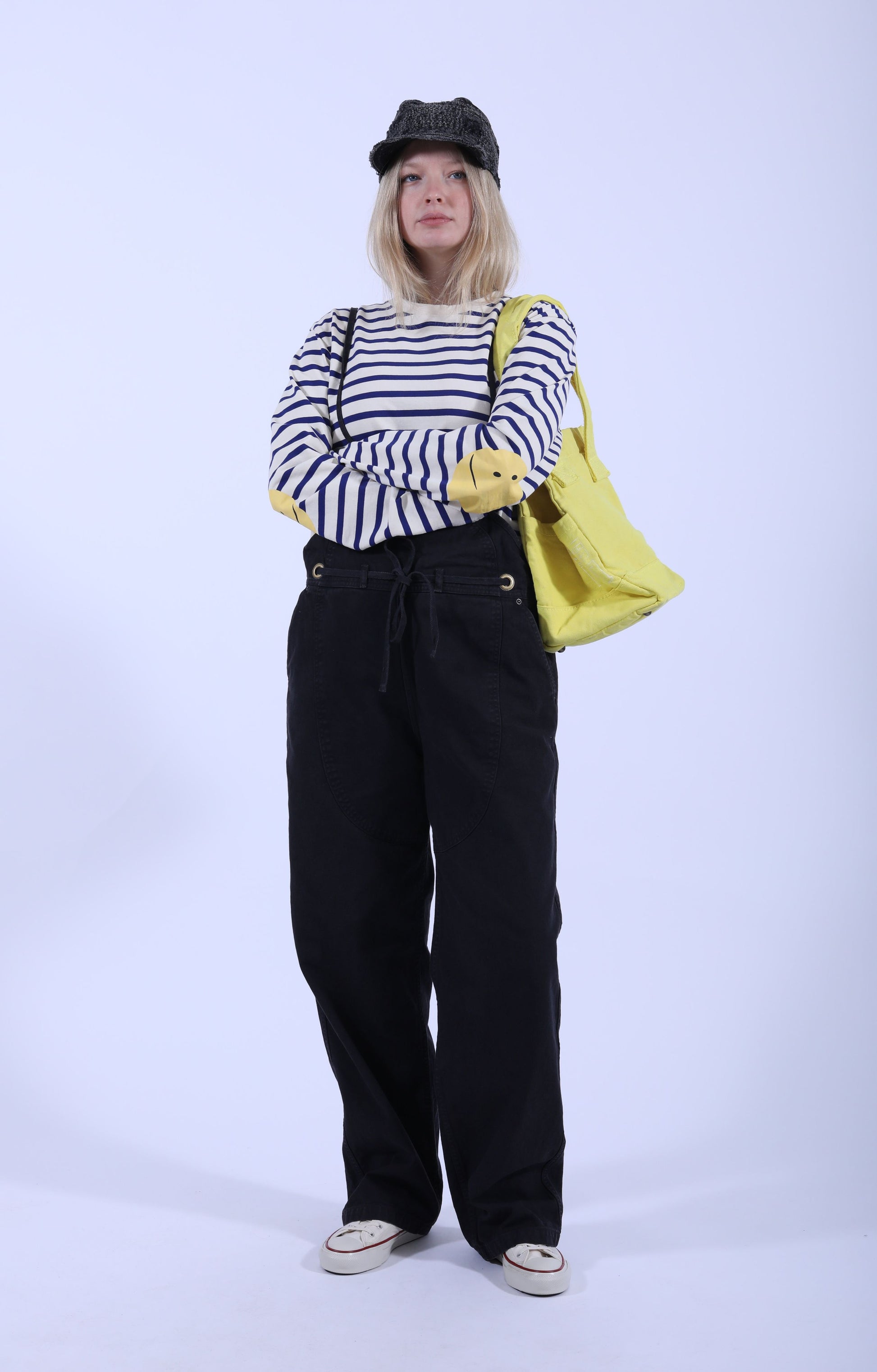 Stripe Crew T (PROFILE RAINBOWY Patch) Blue