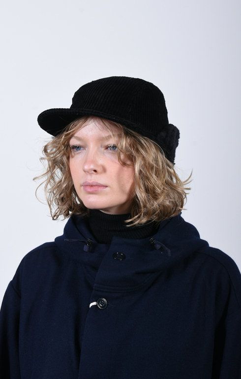 5W Corduroy Cap Black