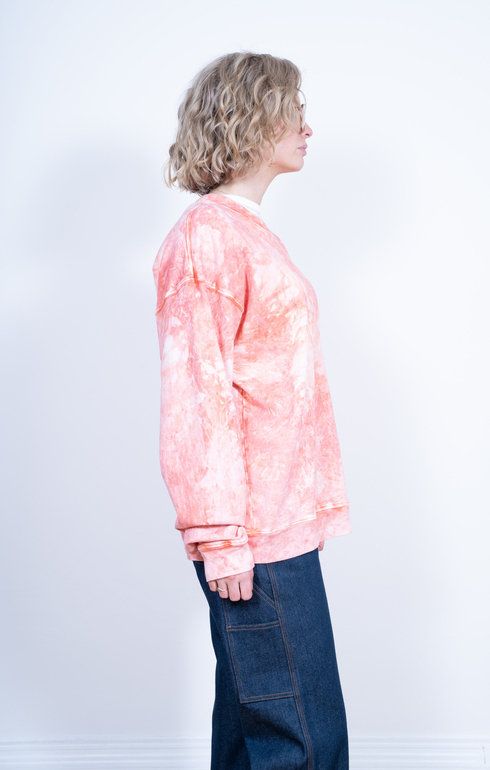 French Terry Cropped Sweatshirt Pink