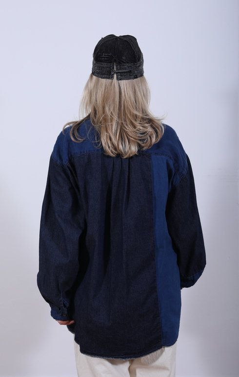 Patchwork Katmandu Shirt Indigo