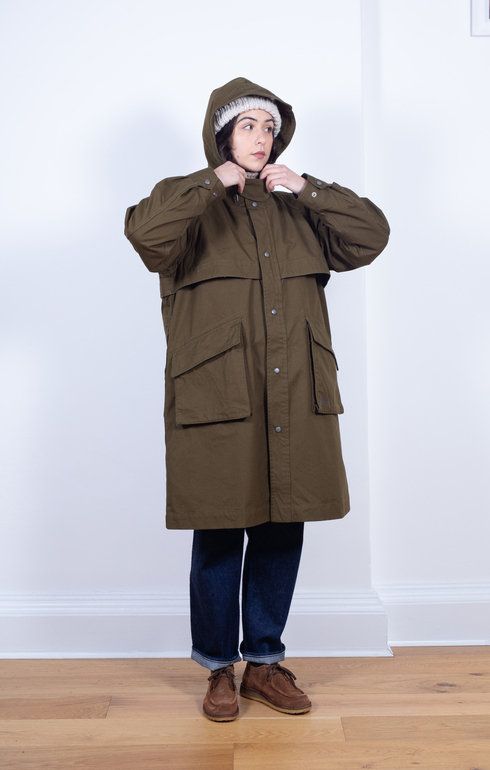 TAKIBI Canvas Coat Olive