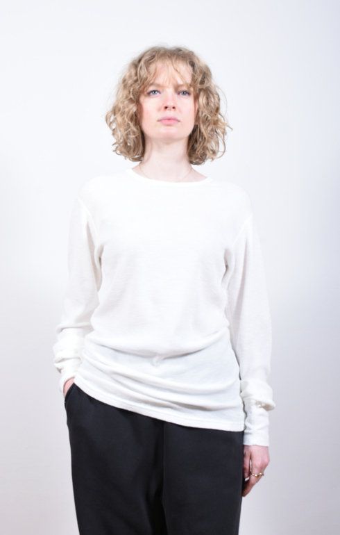 1Pac Slub Thermal Tee White