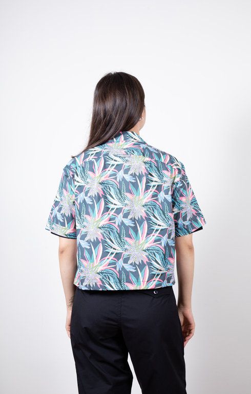 Cropped Vacation Shirt Night Jungle