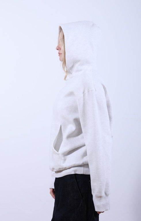 Parka Sweatshirt Heather White