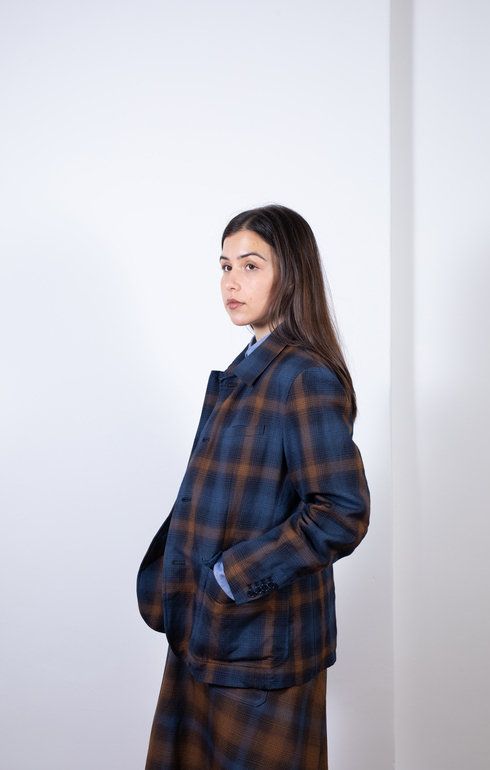 Shirt Collar Jacket - Navy