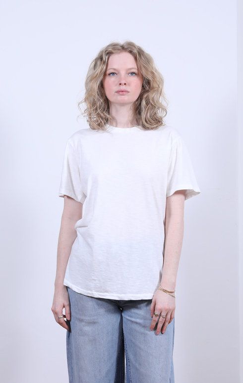 Rolled S/S Regular Tee White