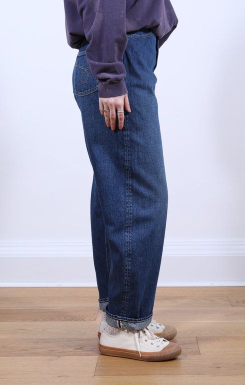 High Waist Selvedge Denim Used 95 Pants Jasmin