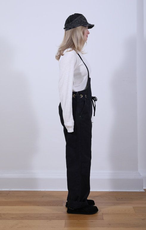 Canvas Welder Overall Black