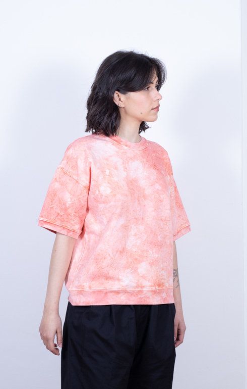 French Terry Cropped S/S Sweat Tie Dye