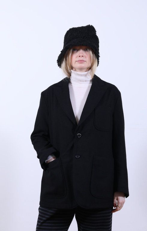 Trans Jacket Flannel Black
