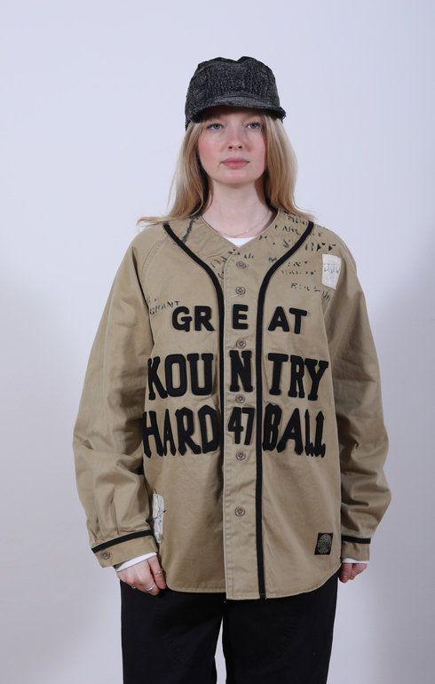 Great Kountry Baseball L/S Beige