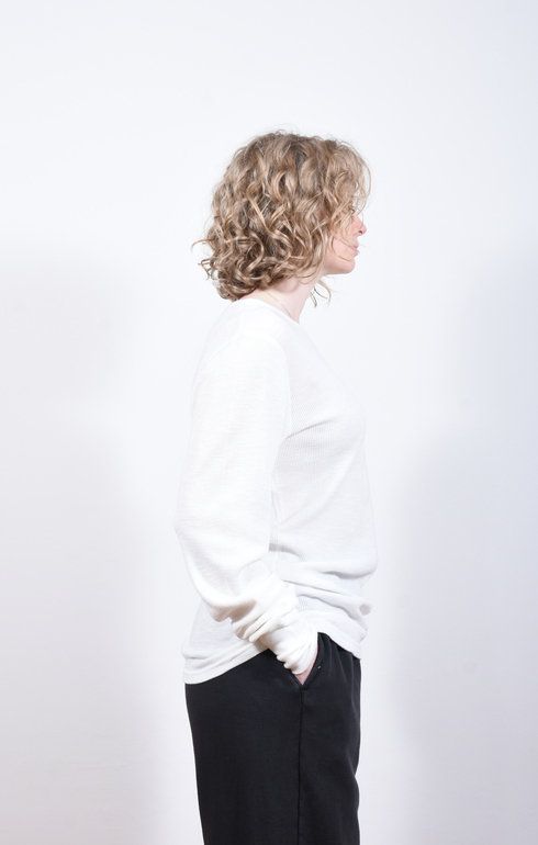 1Pac Slub Thermal Tee White