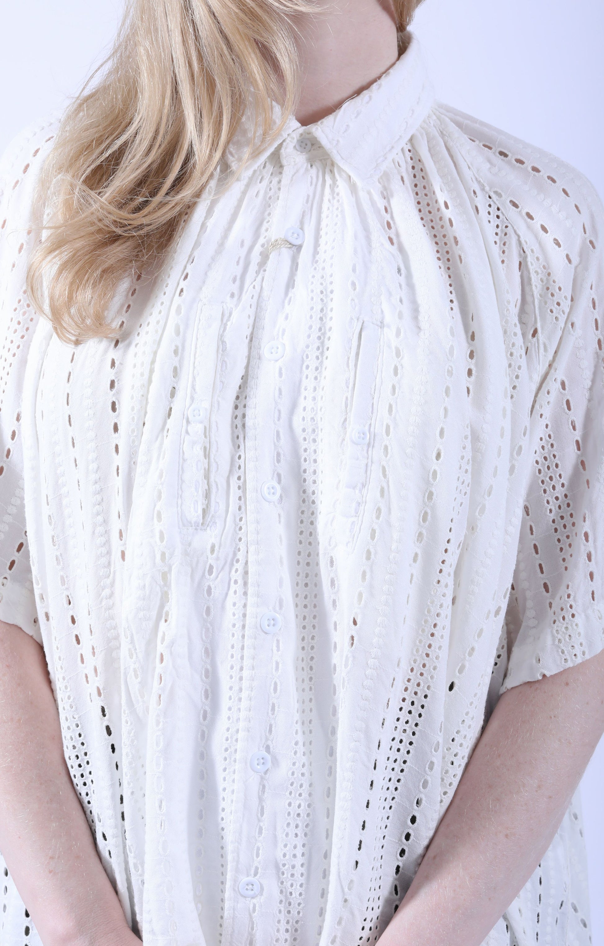 LAB Shirt White Embroidery