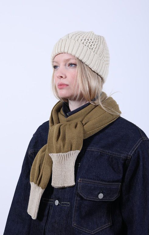 Sweater Sleeve Scarf Khaki/Beige