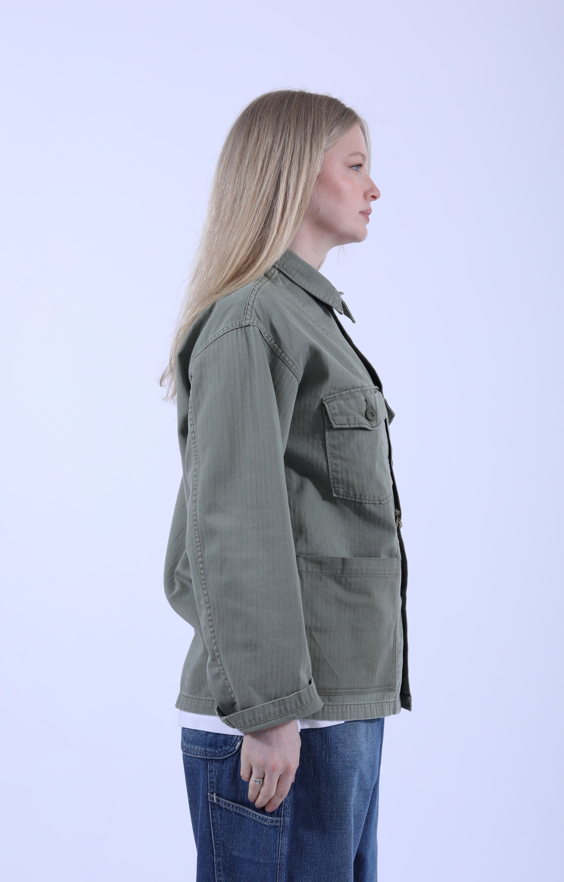 4 Pockets US Army Shirt Jacket Green