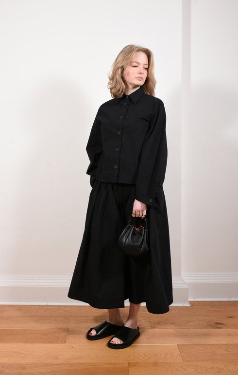 Benko Belted Culotte Black
