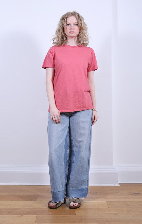 Rolled S/S Regular Tee Radiant Red