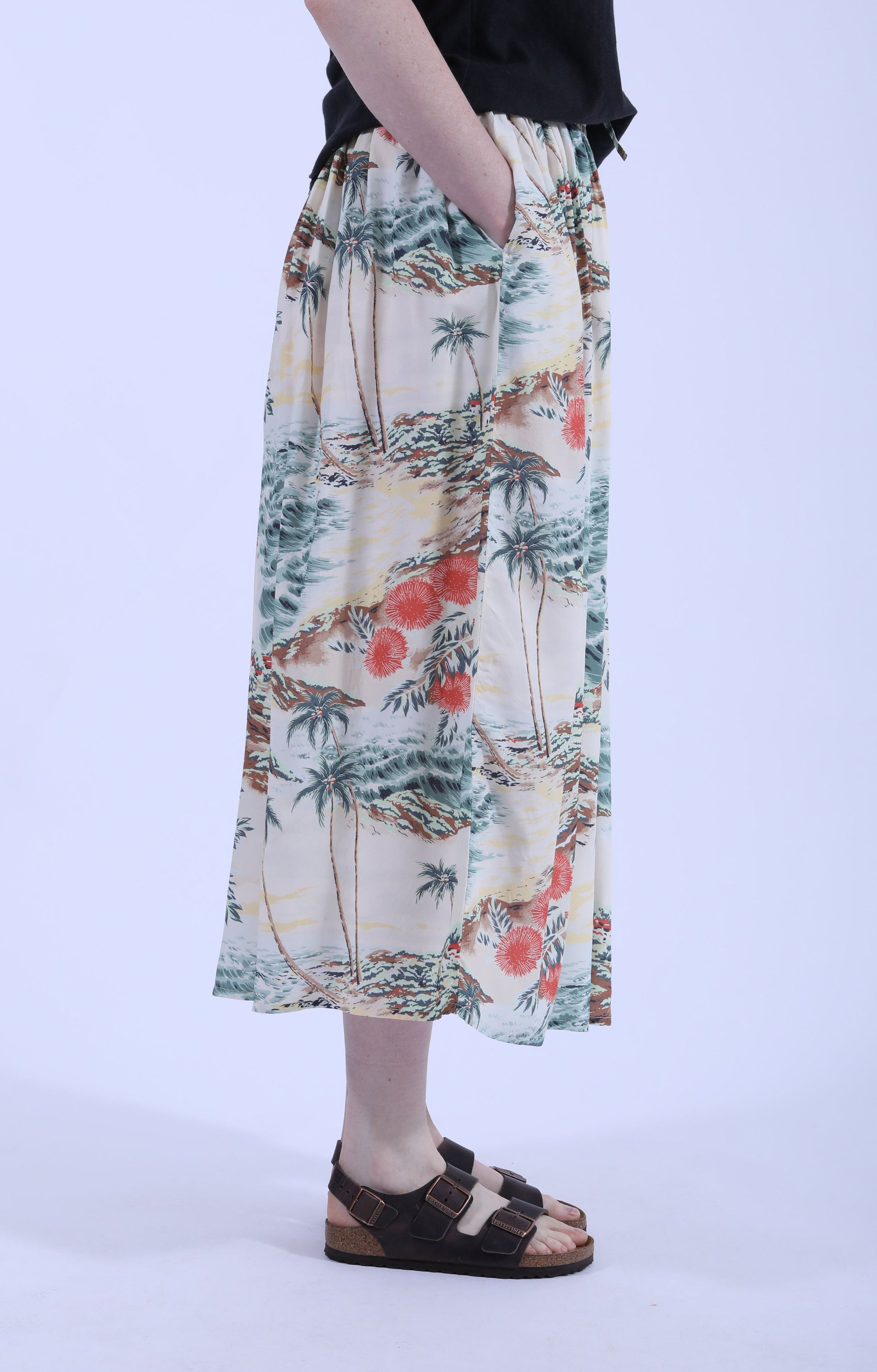 Hawaiian Gathered Skirt