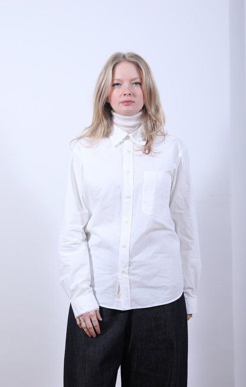 GB Unisex Shirt Poplin White
