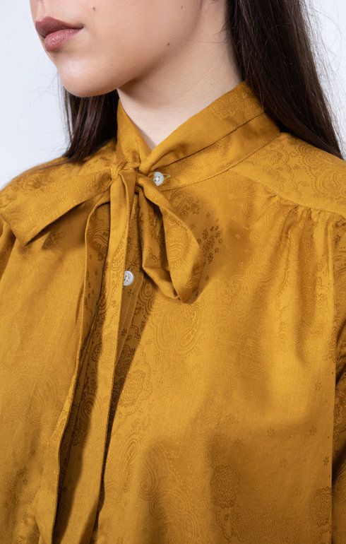 Ascot Collar EDW Shirt - Bandana Jq. Gold