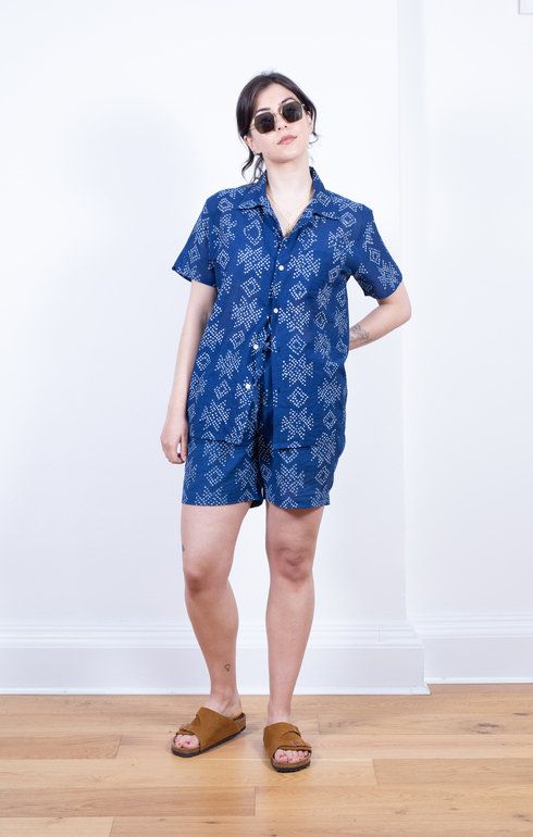 Alghero Shorts Banghani Indigo
