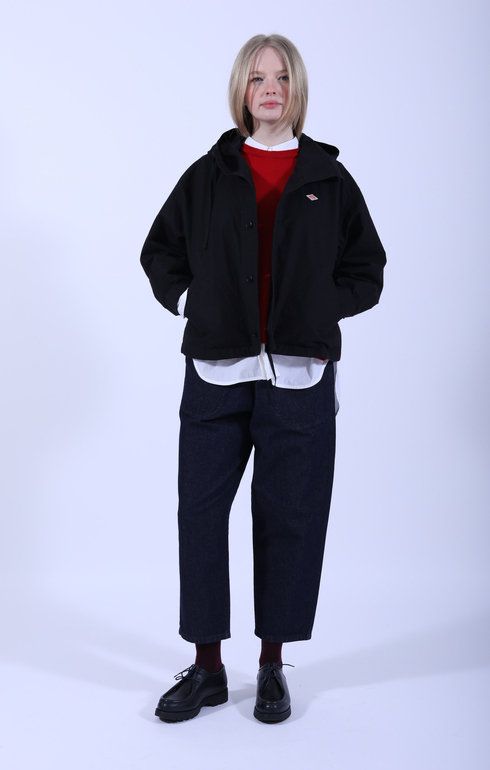 Short Hooded Jacket D. Navy