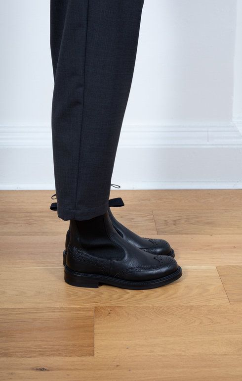Silvia Black Muflone Boot