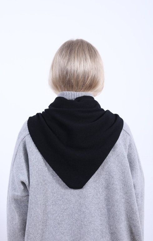 Cashmere Neckerchief Black