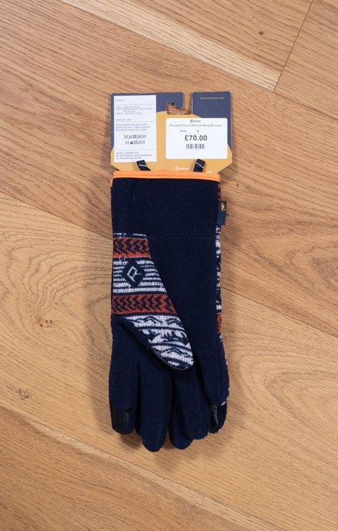 EM361 Gara 5 Finger Navy/Orange Gloves