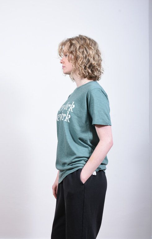 New York Tee Foggy Green