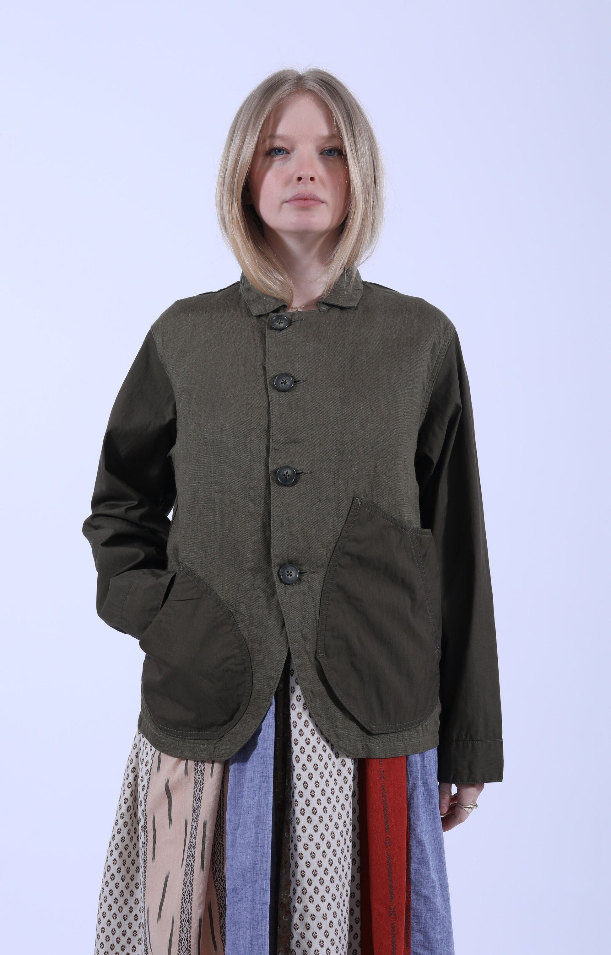 Linen x Gabardine RINGOMAN Khaki