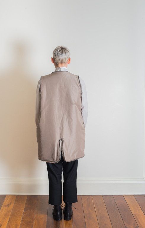 Reversible Liner Vest Mocha
