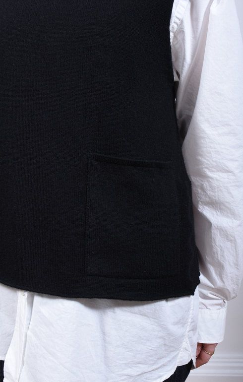 Tabard Vest w/ Pocket Black
