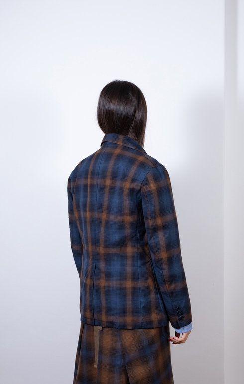 Shirt Collar Jacket - Navy