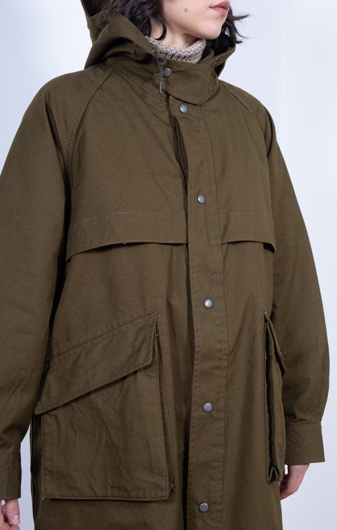 TAKIBI Canvas Coat Olive