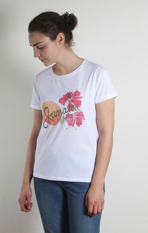 T-Shirt Jamaica F-Blanc