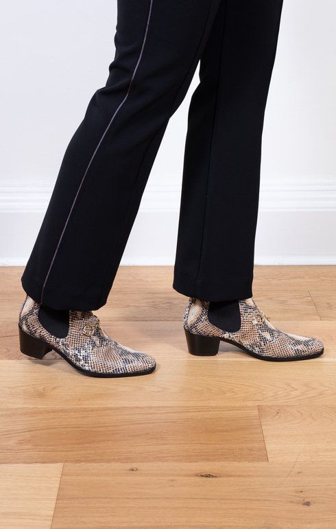 Heeled Chelsea Bit Boot - Python